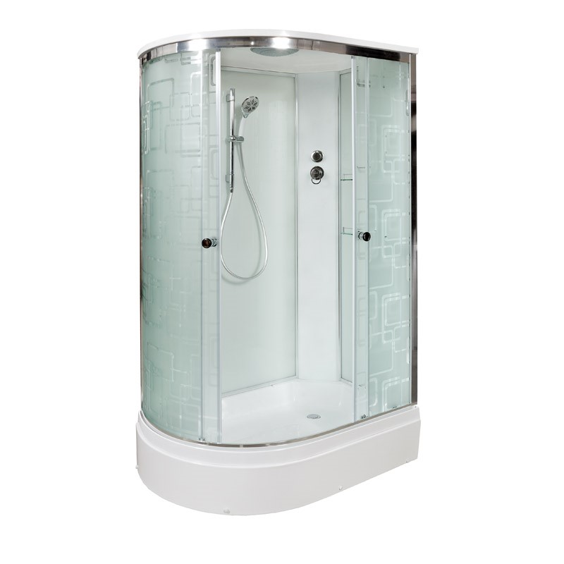 

Душевая кабина AvaCan EM3012R, 120х90х220 см, стекло с узором, профиль хром, EM3012R