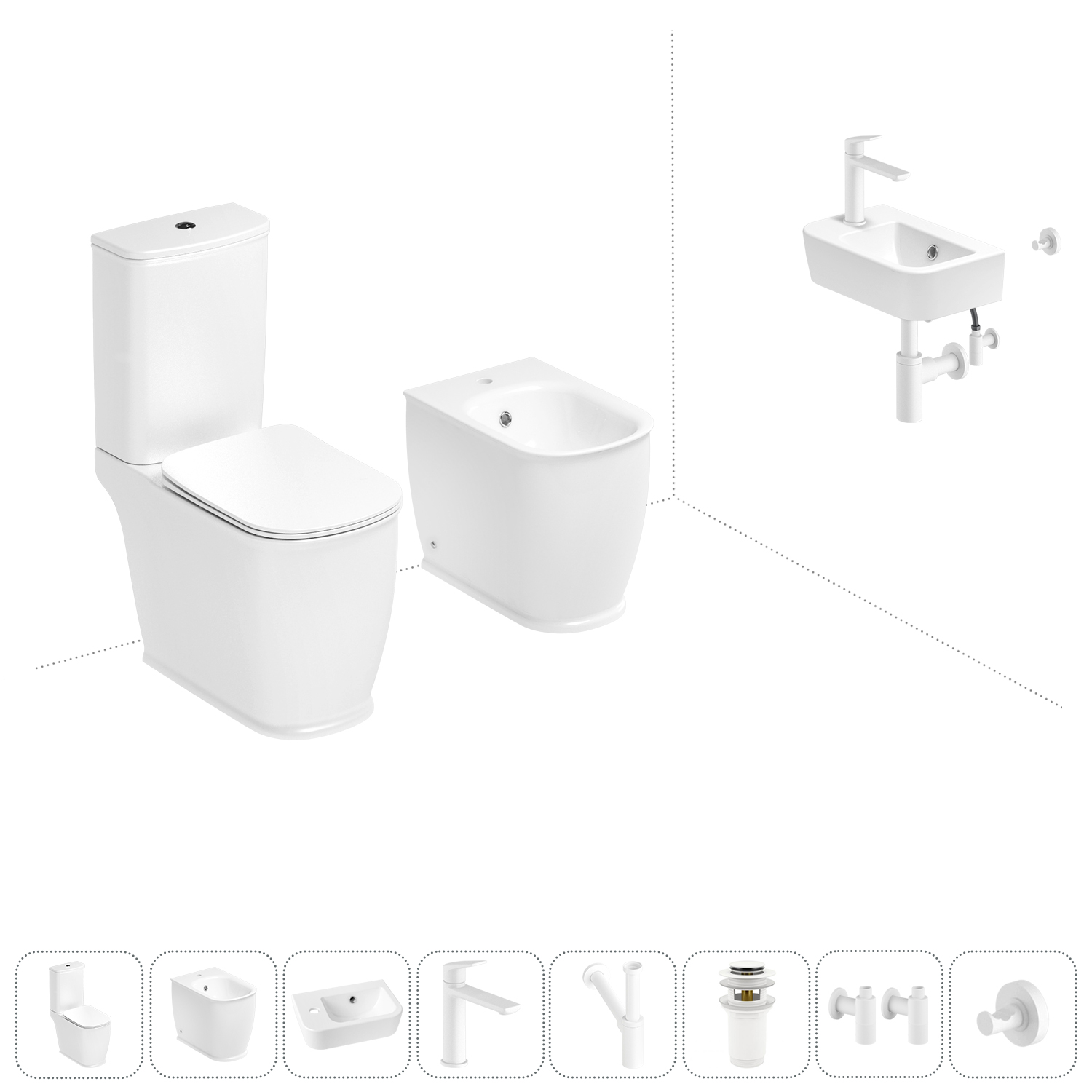 

Набор для туалета 8 в 1 Lavinia Boho Bell Pro 202009090, 202009090