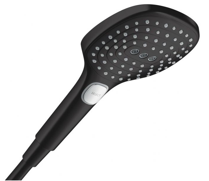 

Душевая лейка Hansgrohe Raindance Select E 120 3jet 26520670 черный матовый, Rainfinity 26520670