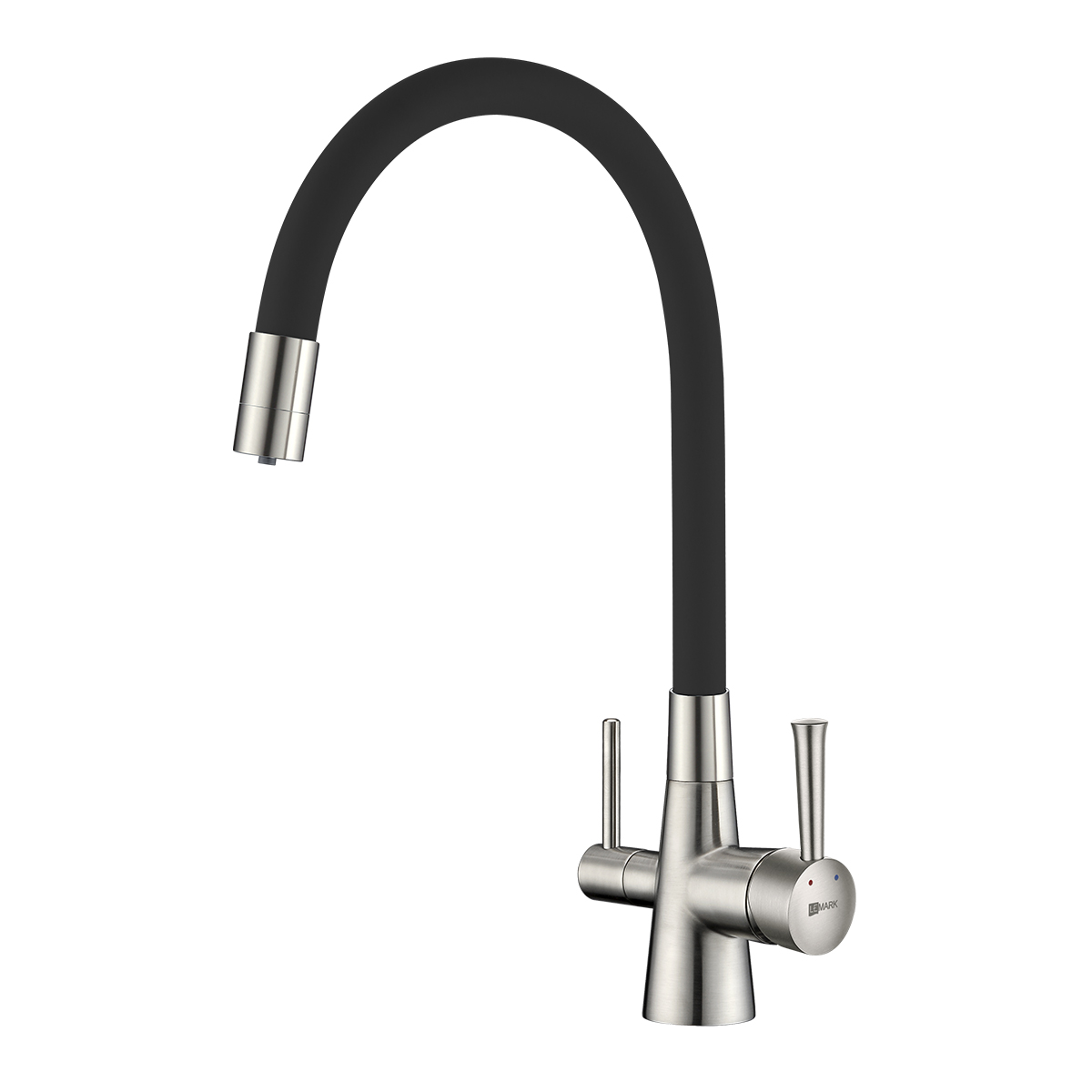 

Смеситель для кухонной мойки Lemark Comfort LM3075BN-Black никель, LM3075BN-Black