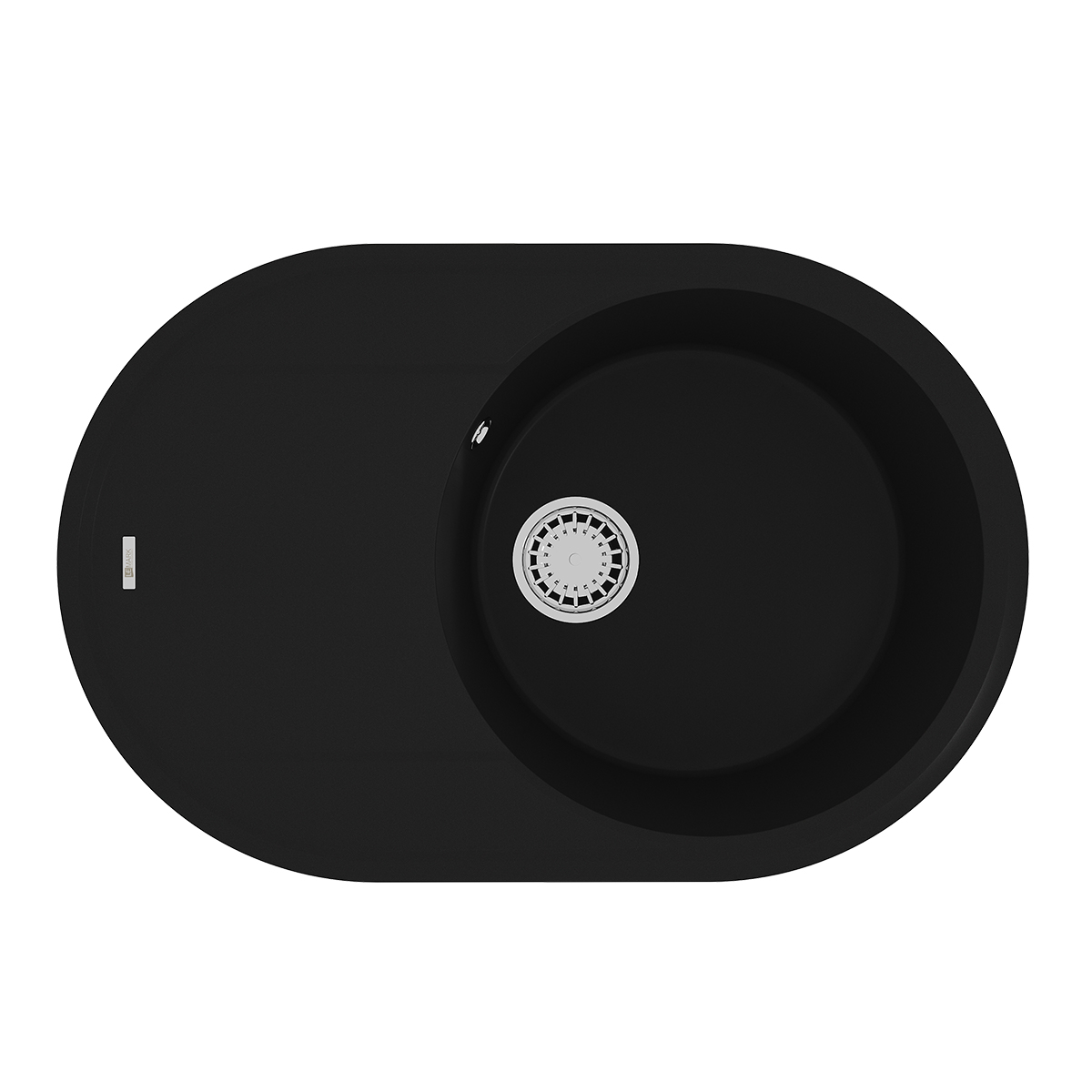 

Мойка кухонная Lemark Lacha 760 9910055 50 черная, Черный, 9910055