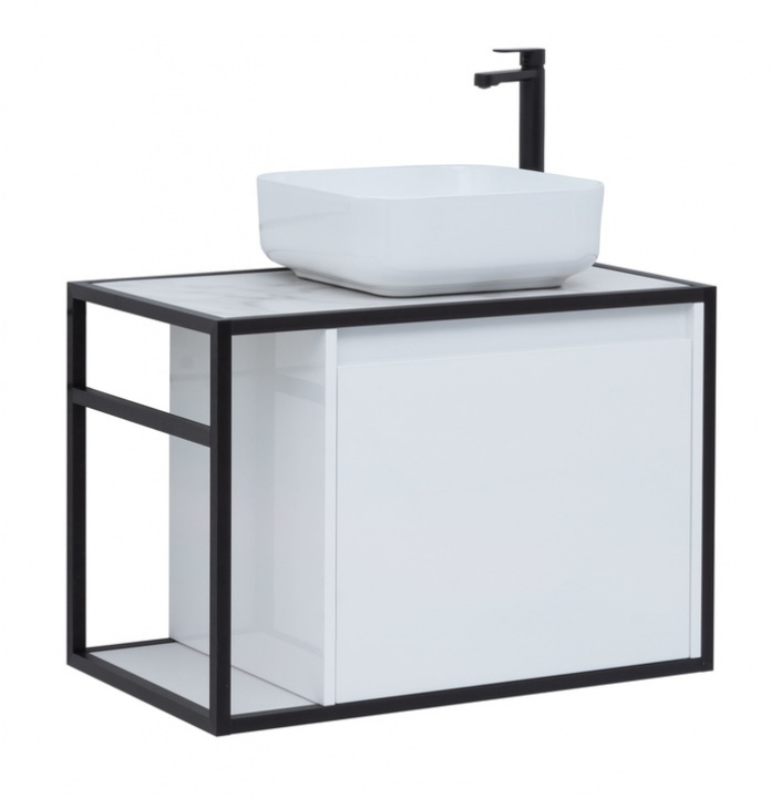 

Тумба с раковиной Aquanet Nova Lite Loft 75 R белый, Loft 00261649