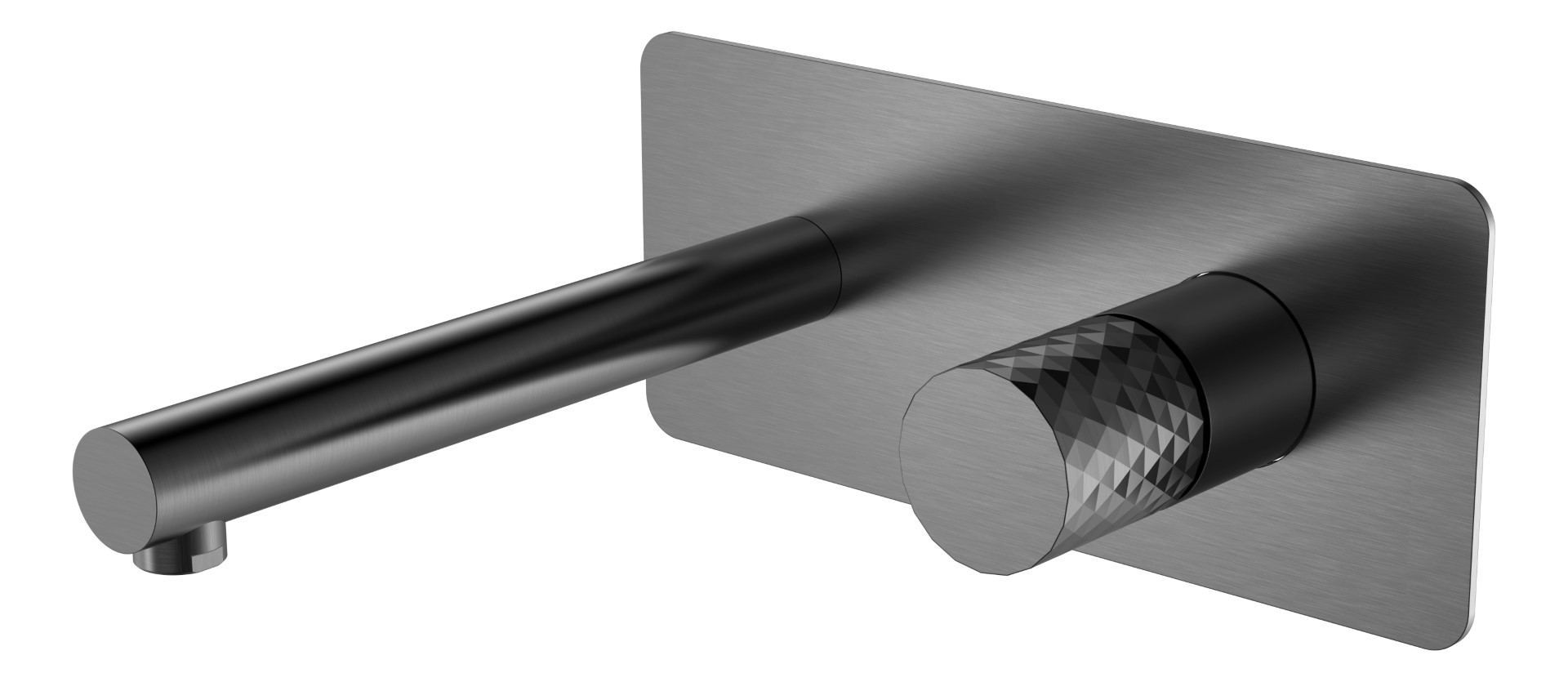 

Смеситель для раковины Boheme Stick 125-GM графит diamond, 125-GM