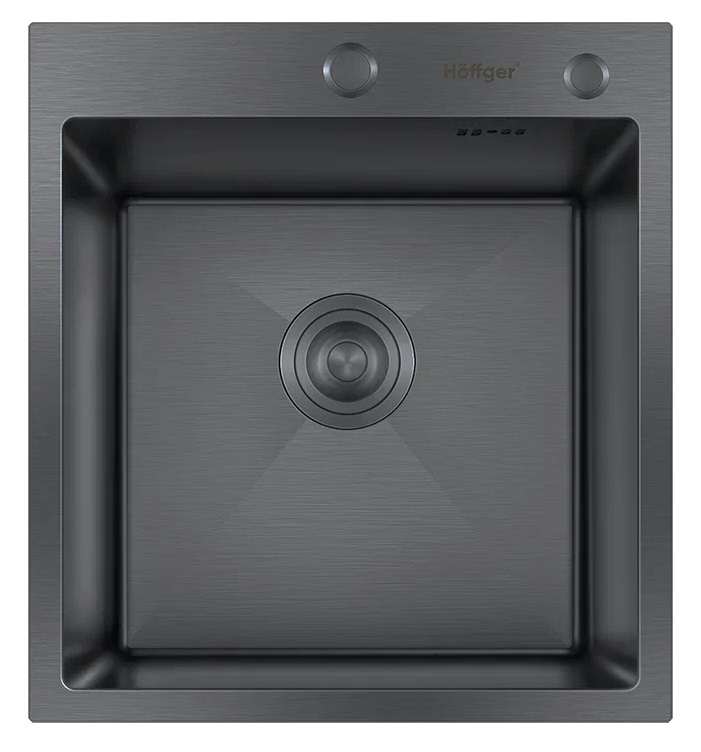 

Мойка кухонная Hoffger 4550 Black черная, HFG-4550B