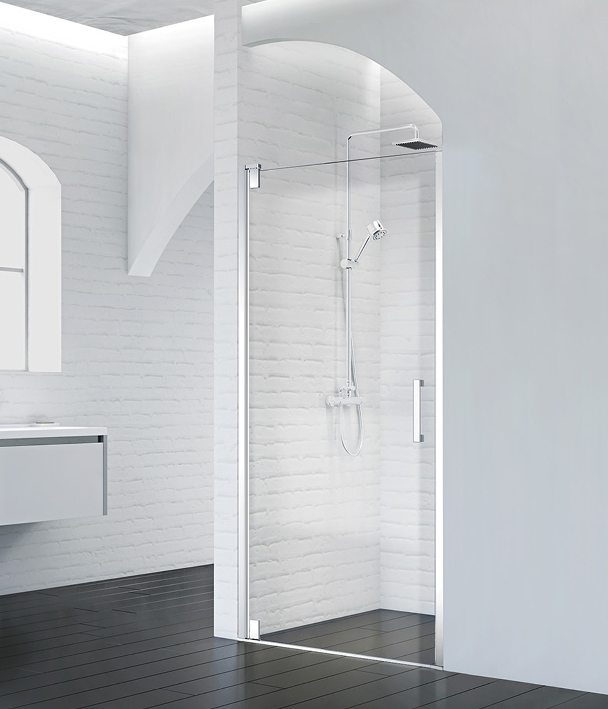 

Душевая дверь в нишу BelBagno Marmi B 1 90 C Cr, MARMI-B-1-90-C-Cr