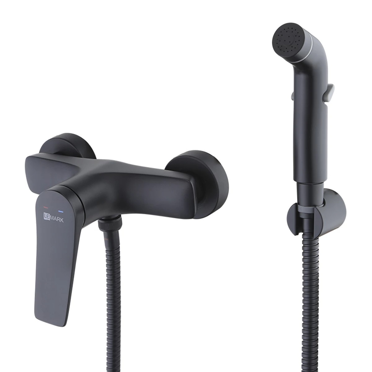 

Гигиенический душ Lemark Bronx LM3718BL со смесителем, черный, LM3718BL