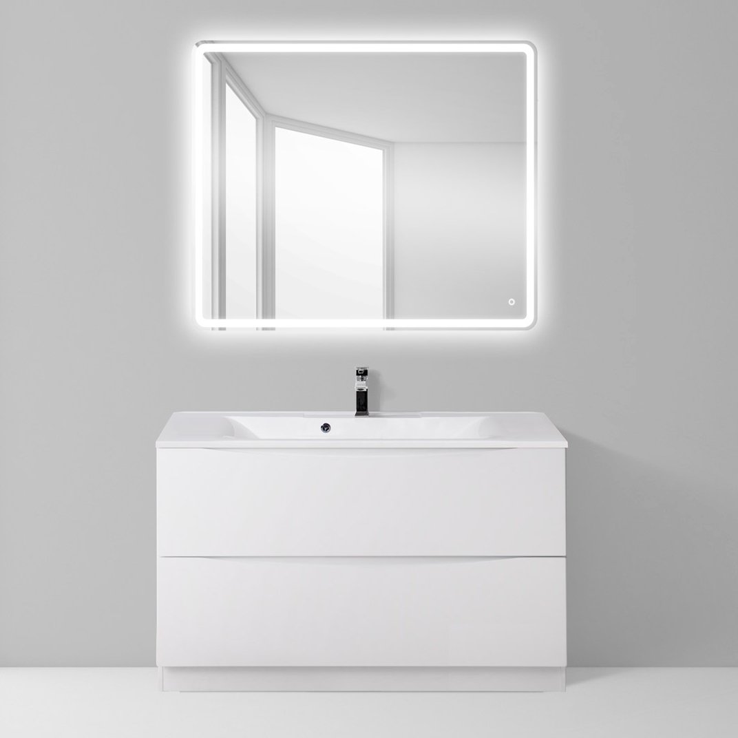

Мебель для ванной BelBagno Marino 100 bianco lucido, напольная