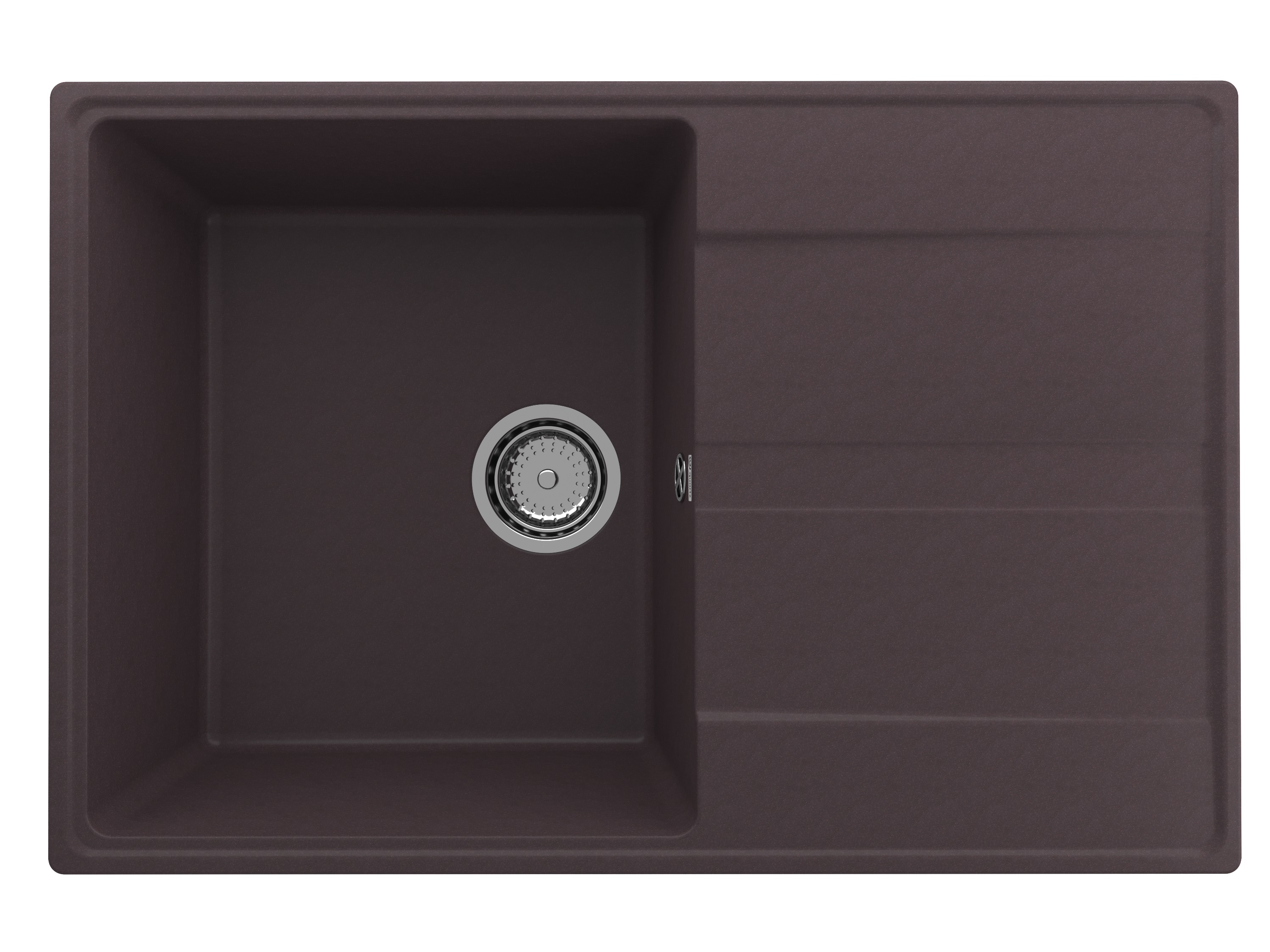 

Мойка кухонная Ulgran Quartz Prima 750-06 75х50 см, трюфель, Коричневый, Prima 750-06