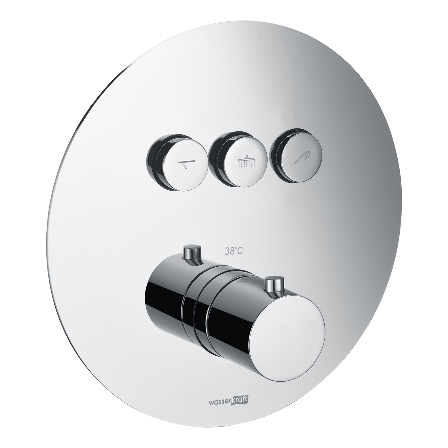 

Термостат WasserKRAFT Dinkel 5844 Thermo для ванны и душа, Хром, Dinkel 5844 Thermo