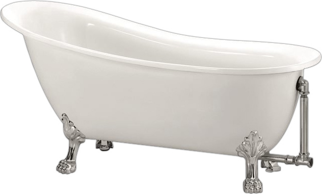 

Акриловая ванна BelBagno BB06-1700 с ножками на выбор, Белый, BB06-1700