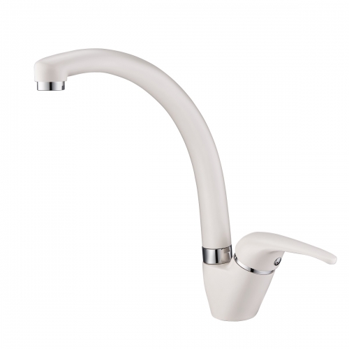 

Смеситель Emar Quartz ЕС - 3013 для кухни агат, Белый, ЕС - 3013