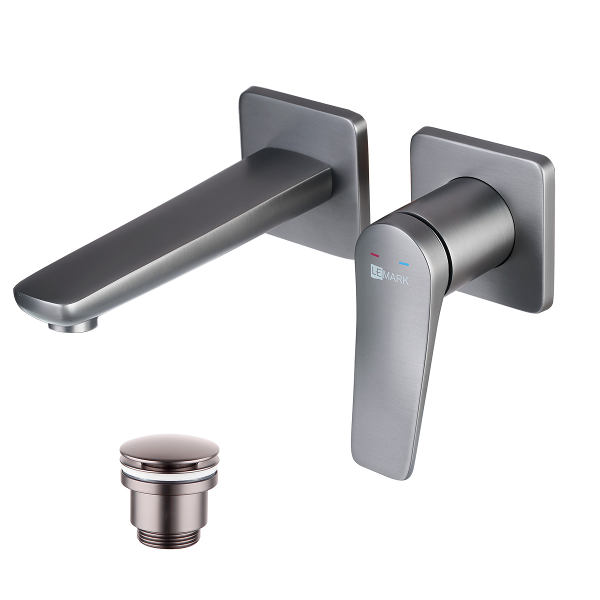 

Смеситель для раковины Lemark Bronx LM3736GM встраиваемый графит, LM3736GM