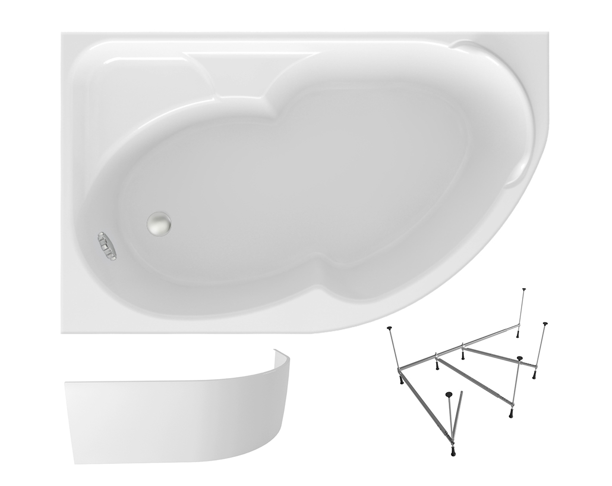 

Комплект 3 в 1 Lavinia Boho Grance Hill S2-3703170L, Белый, S2-3703170L