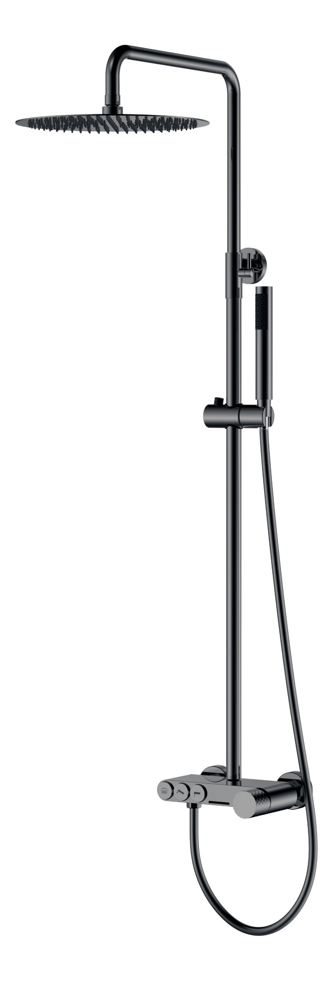 

Душевая стойка Boheme Stick 128-SGM оружейная сталь глянцевая diamond, 128-SGM