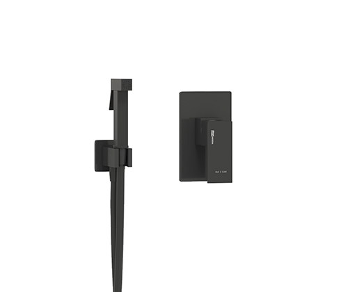 

Гигиенический душ WasserKRAFT Abens A02041 со смесителем, черный матовый, A02041