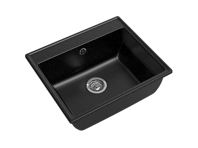

Мойка кухонная GranFest VERTEX GF-V-580 черная, Черный, GF-V-580