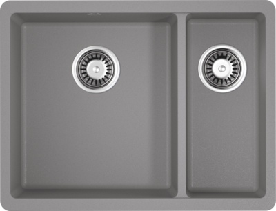 

Мойка кухонная Omoikiri Kata 55-2-U-GR leningrad grey, Серый, Kata 55-2-U-GR