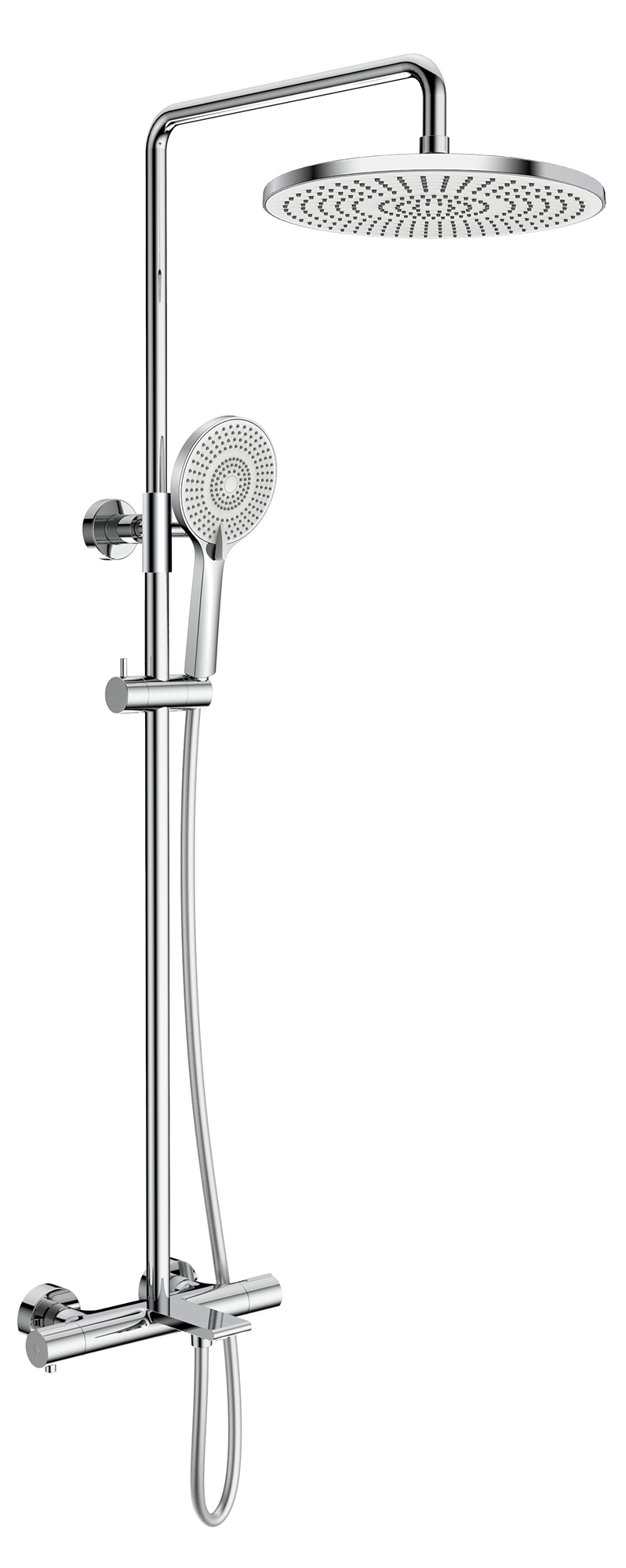 

Душевая стойка Kaiser Serio 05382 с термостатом и изливом, хром, Serio 05382