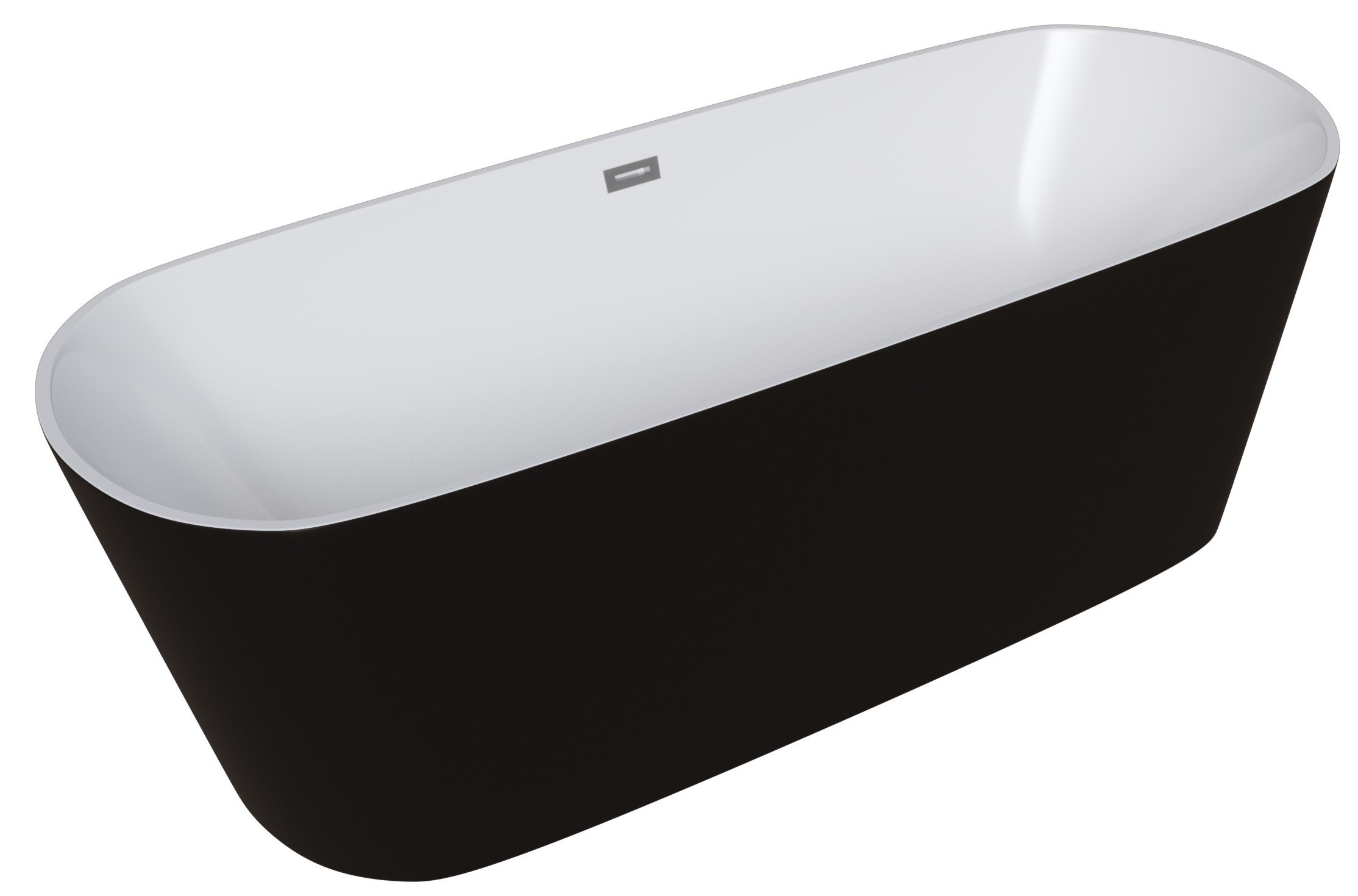 

Акриловая ванна Grossman GR-2601 Black 70х170 отдельностоящая черная, Белый / черный, GR-2601 Black