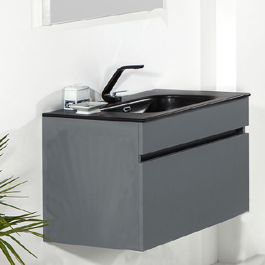 

Тумба с раковиной Armadi Art Vallessi 60 838-060-А антрацит матовая Soft touch, Vallessi 60