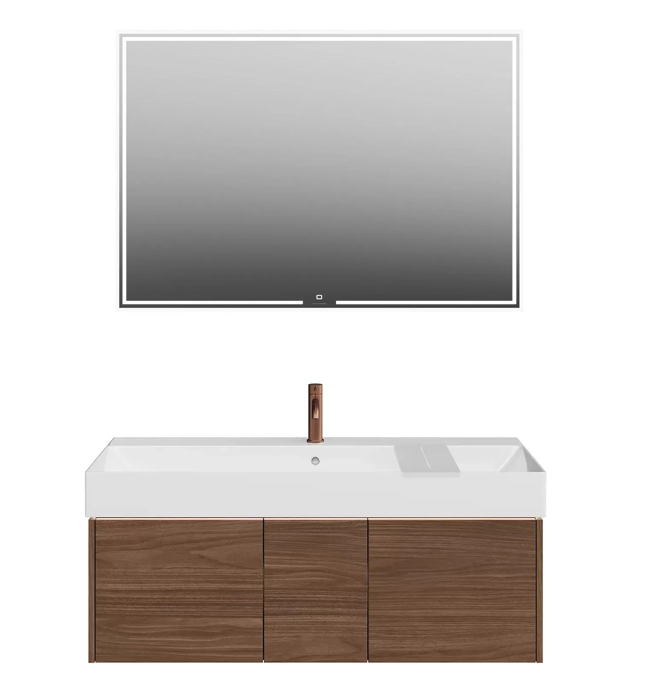 

Мебель для ванной Kerama Marazzi Grande 120 подвесная, 3 ящика, структурированный орех, Дерево, GR.120.3\SNUT