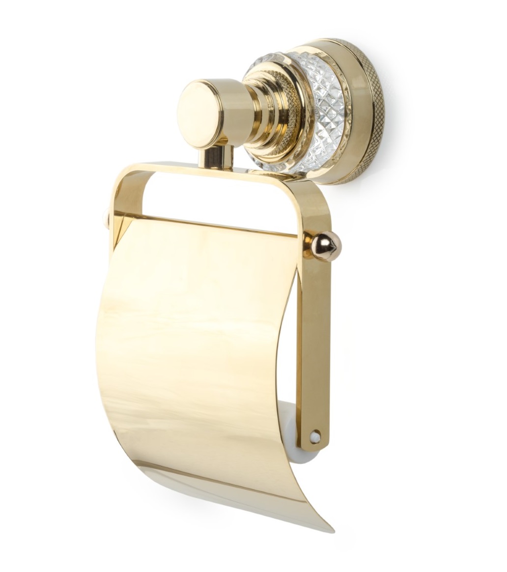 

Держатель туалетной бумаги Boheme Aura 10241-G с крышкой, золото, 10241-G