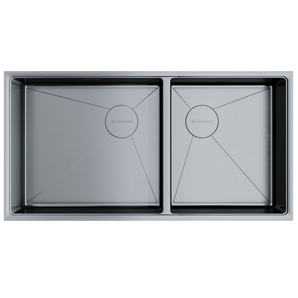 

Мойка кухонная Omoikiri Taki 85-2-LB-U/IF SIDE IN, нержавеющая сталь, 4997037
