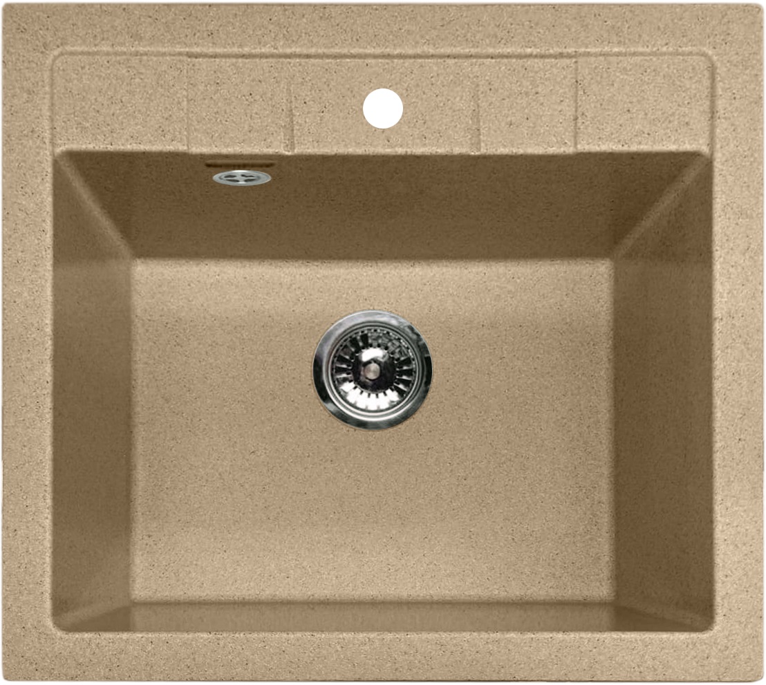 

Мойка кухонная GranFest QUADRO GF-Q-561 песочная, Песочный, GF-Q-561