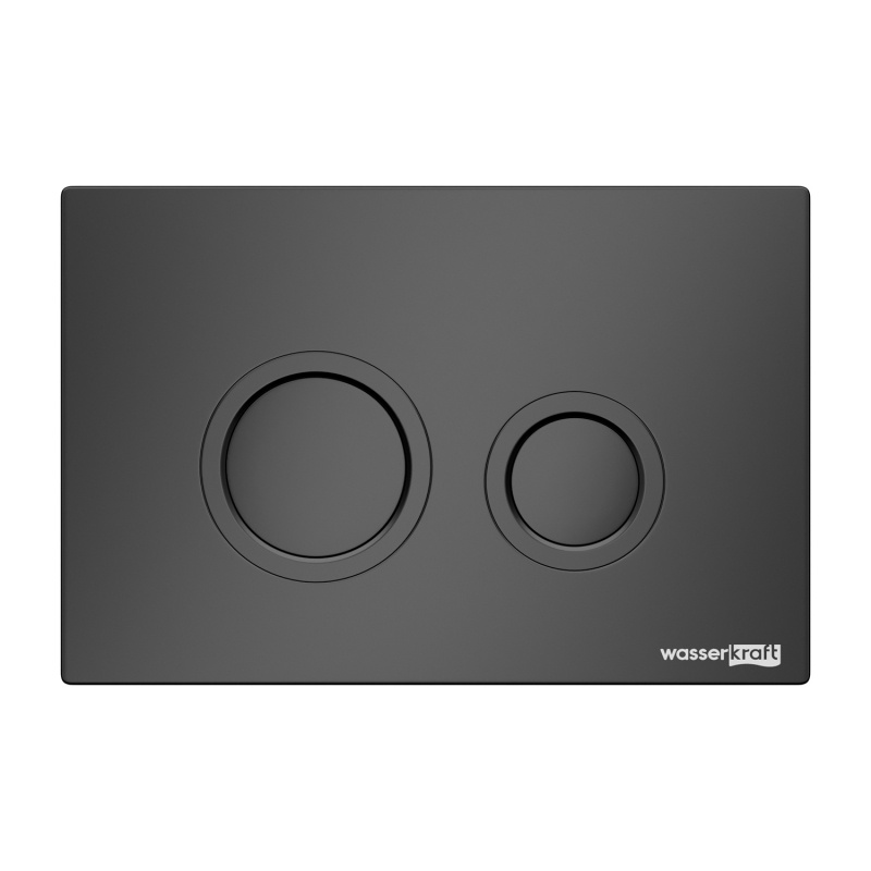 

Кнопка смыва WasserKRAFT MB01 черный матовый, MB01