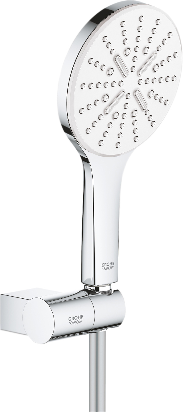 

Душевой гарнитур Grohe Rainshower SmartActive 26580LS0 белая луна, Белый / хром