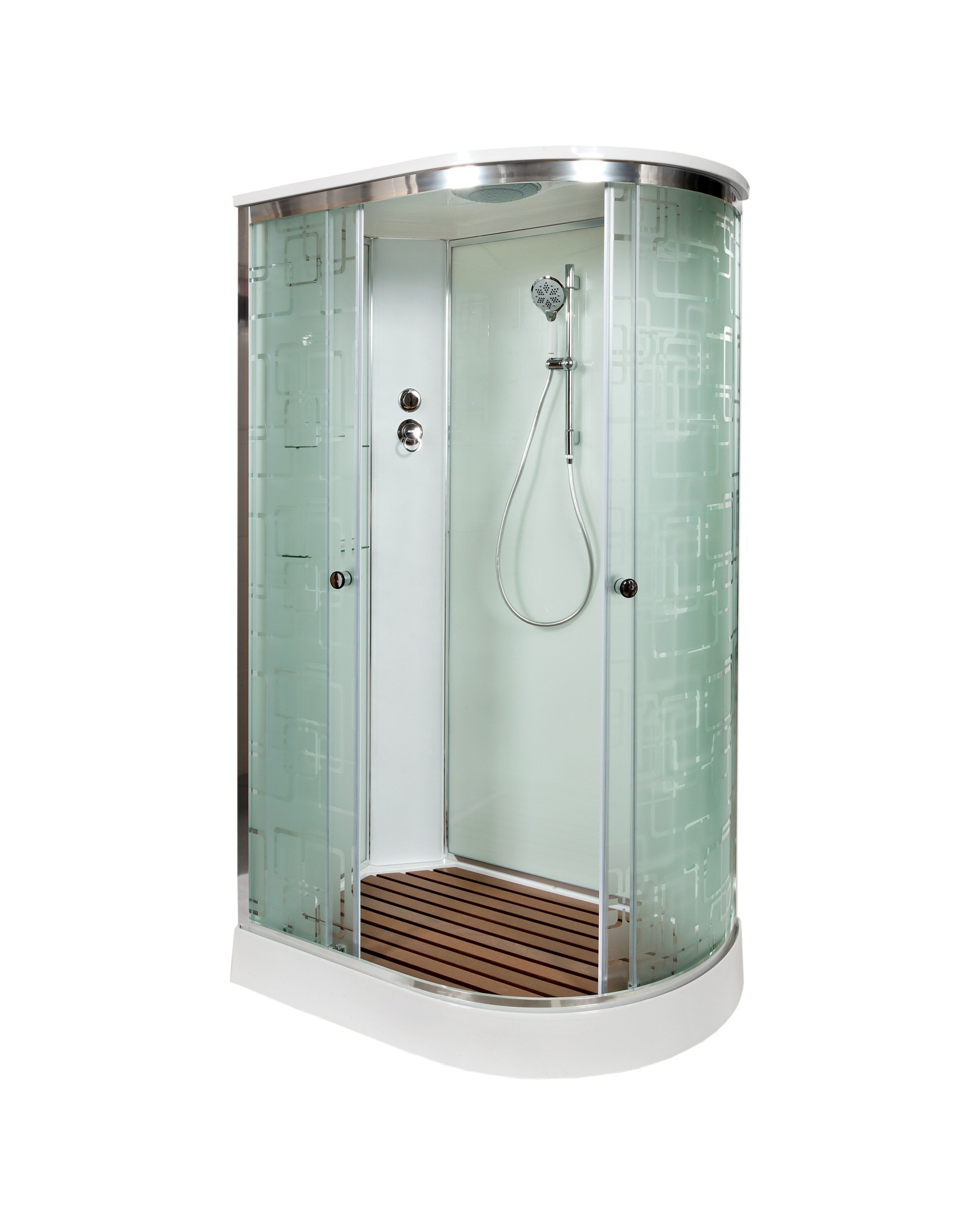 

Душевая кабина AvaCan EM1511L, 110х80х220 см, стекло с узором, профиль хром, EM1511L