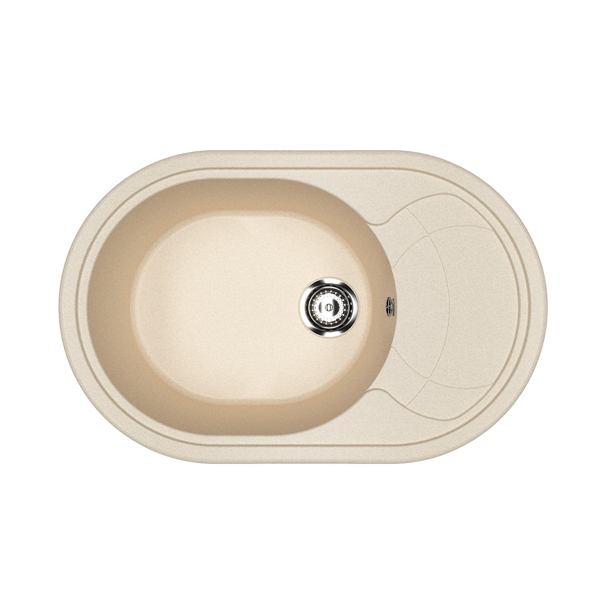 

Мойка кухонная Ulgran U-610-328 78х50 бежевая, Бежевый, U-610-328