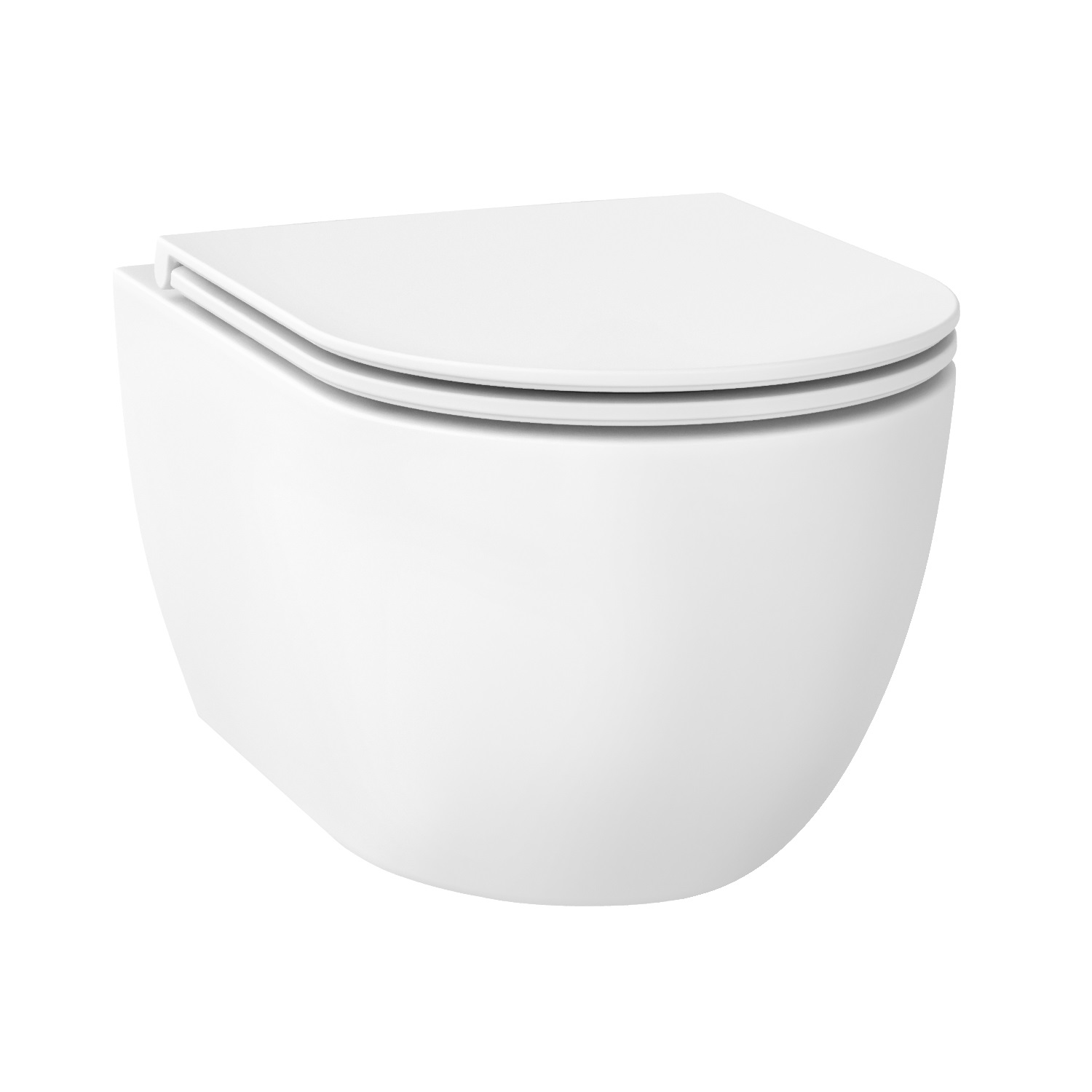 

Унитаз подвесной Wellsee Chalice Perfection 182608001 безободковый, с микролифтом, белый матовый, 182608001