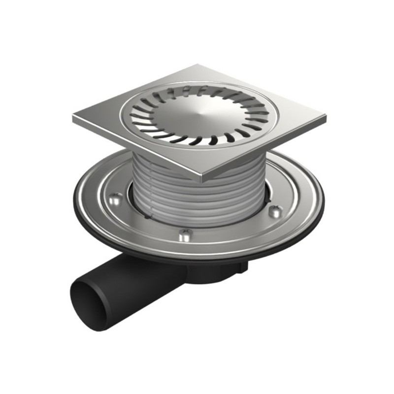 

Душевой трап Paini 381E 150х150 мм с решеткой, Хром, 381E
