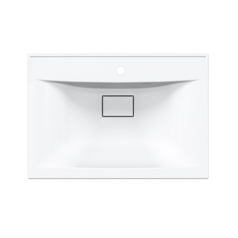 

Раковина Paola Elegante 650 с декором белая глянцевая, Белый, Elegante 650