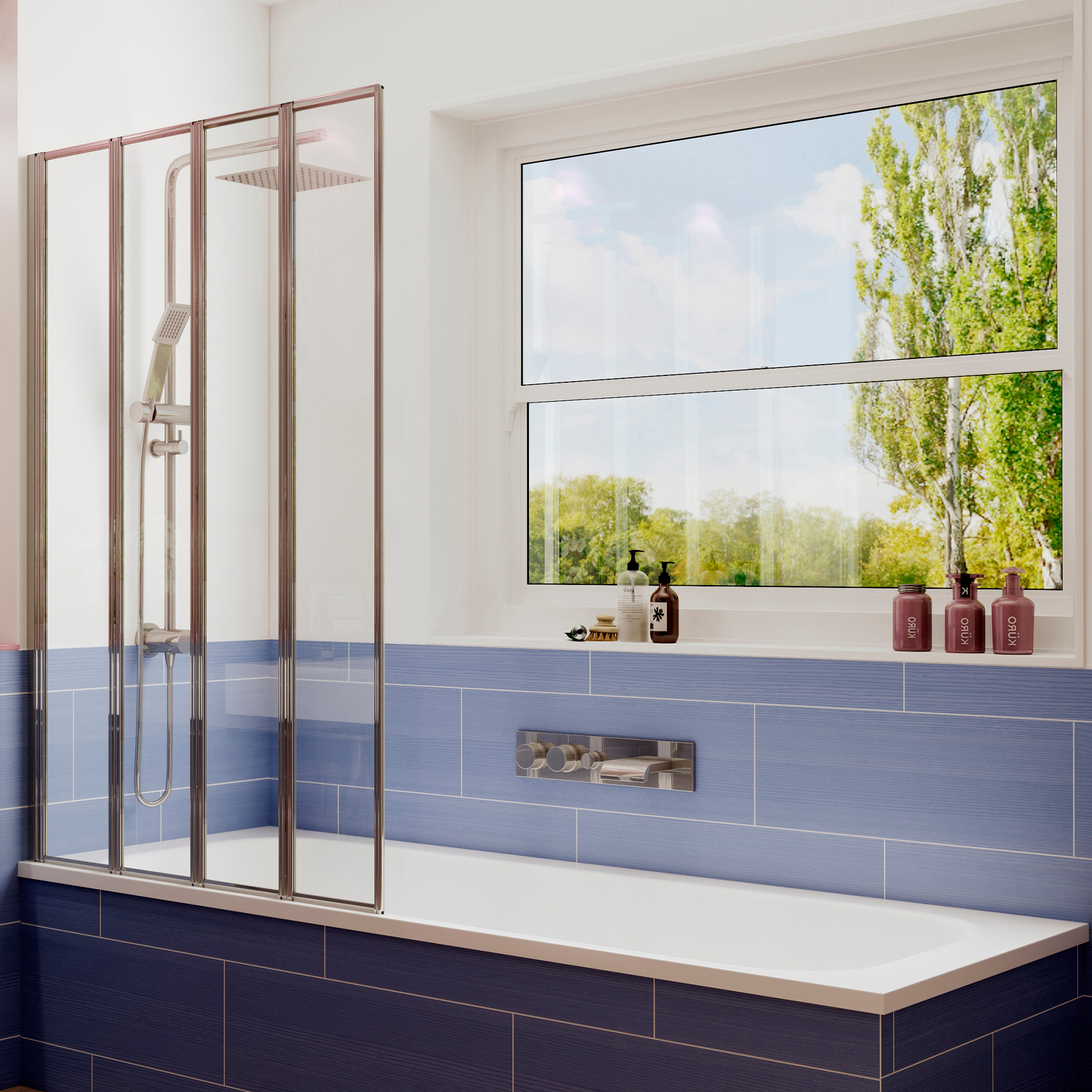 

Шторка на ванну Ambassador Bath Screens 16041110L 90х140
