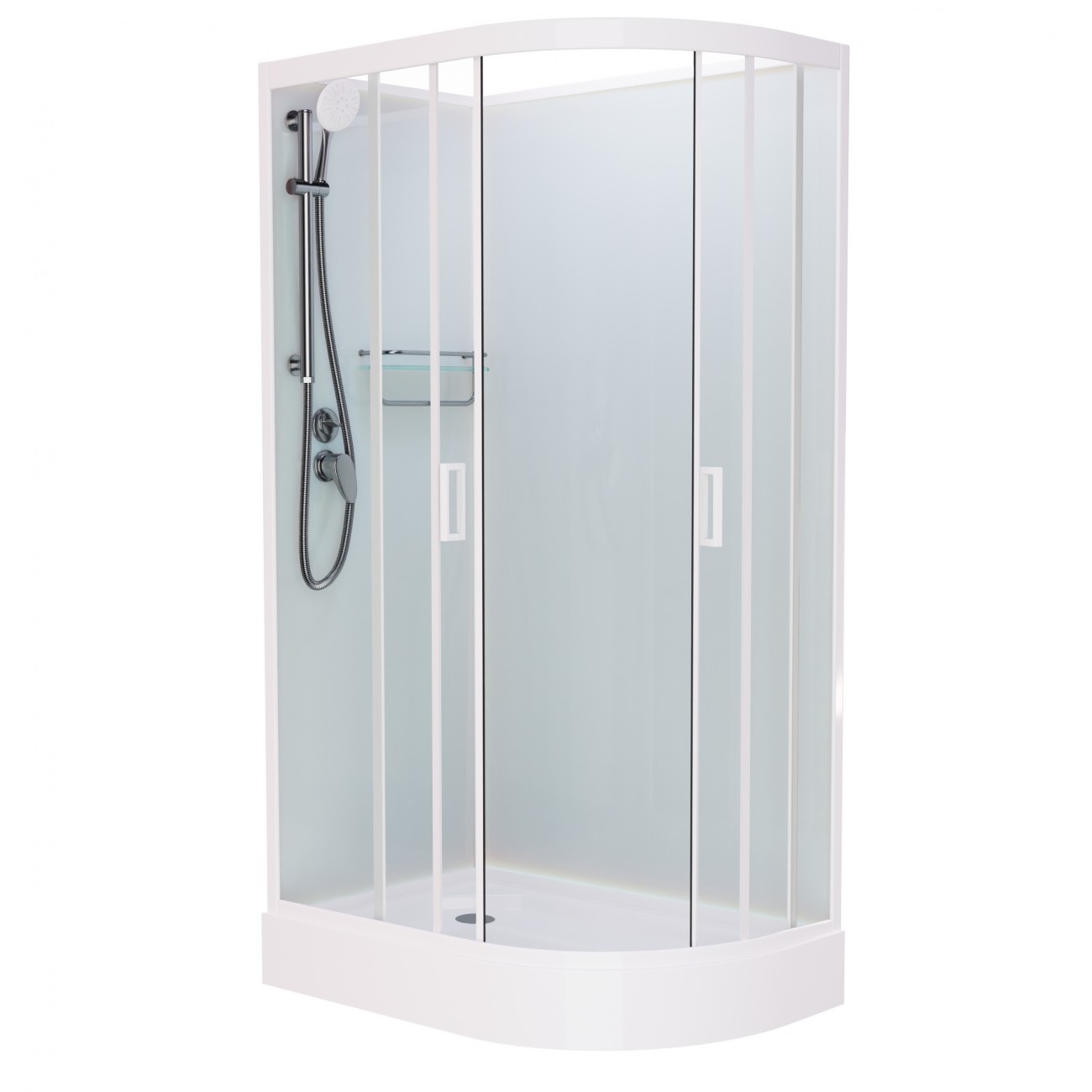 

Душевая кабина Frank F418L М White матовое стекло, F418L М White