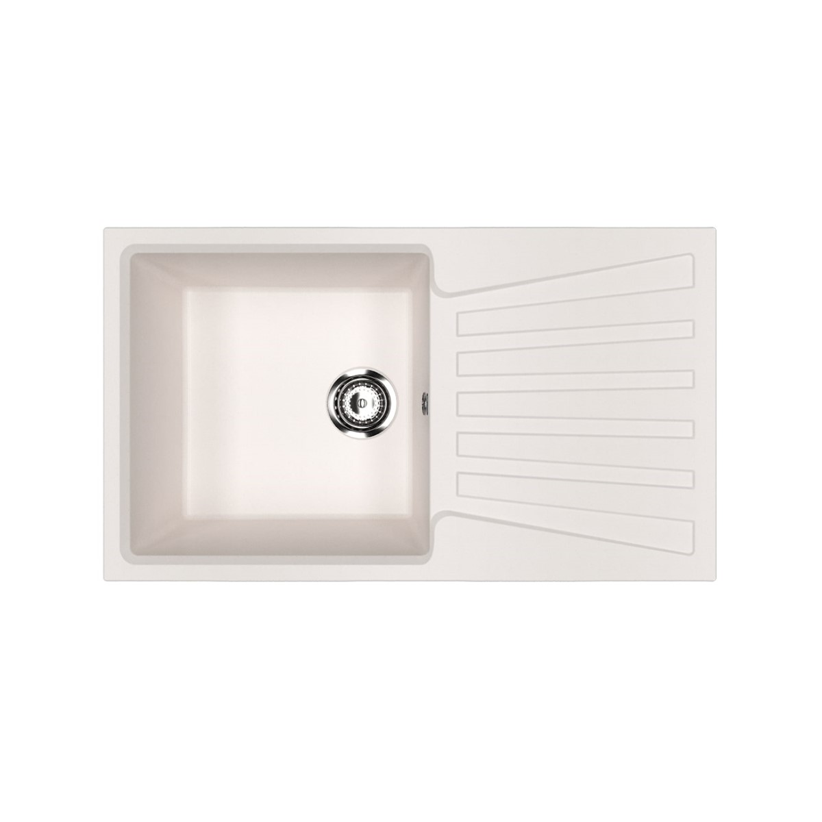 

Мойка кухонная Ulgran U-703-331 83х48 белая, Белый, U-703-331