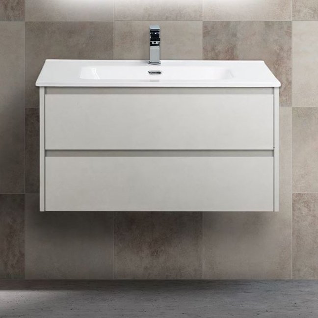 

Тумба с раковиной BelBagno Kraft 39 80 bianco opaco