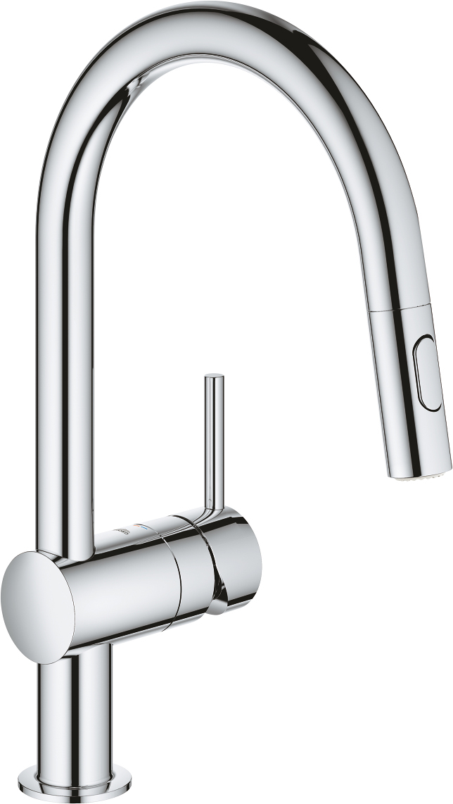 

Смеситель для кухонной мойки Grohe Minta 32321002 с выдвижным изливом, хром, Minta 32321002