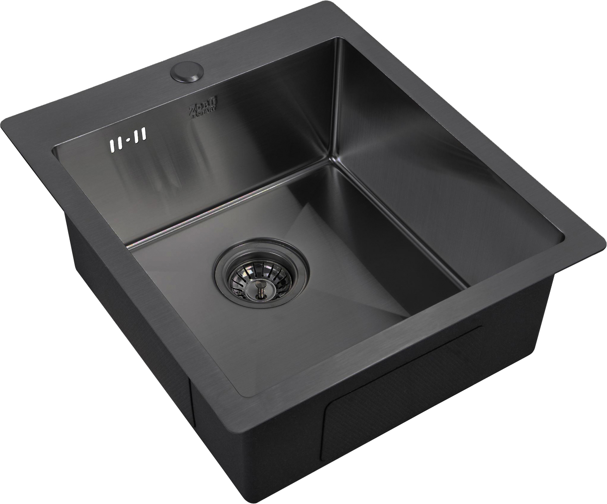 

Мойка кухонная Zorg Inox PVD 4551 grafit, Черный, Inox PVD 4551