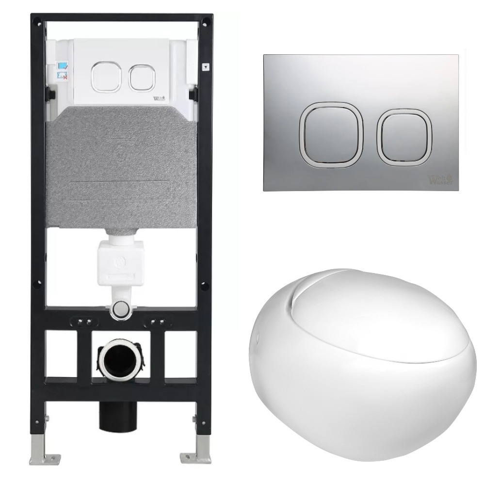 

Комплект Weltwasser 10000006800 унитаз Jeckenbach 004 GL-WT + инсталляция + кнопка Amberg RD-CR, Белый глянцевый, 10000006800