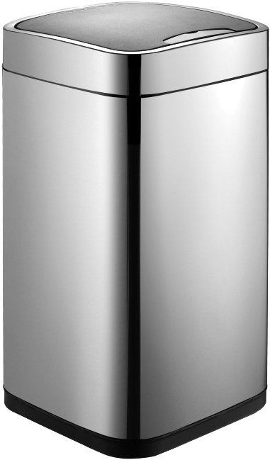 

Мусорное ведро Weltwasser WW Rone MT 12L cенсорное, хром матовый, Черный, WW Rone MT 12L
