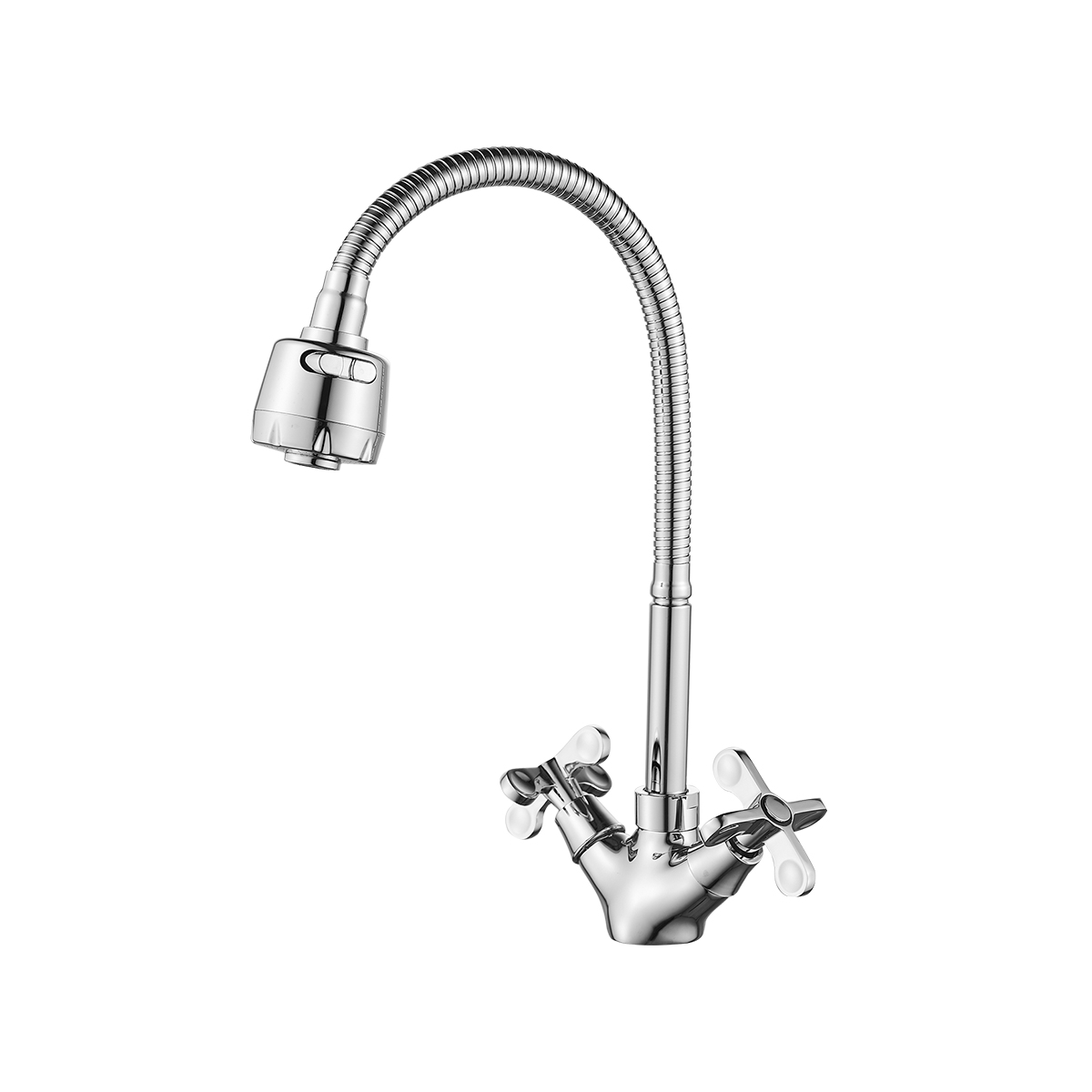 

Смеситель Rossinka RS42 RS42-75 для кухни с гибким изливом, Хром, RS42-75