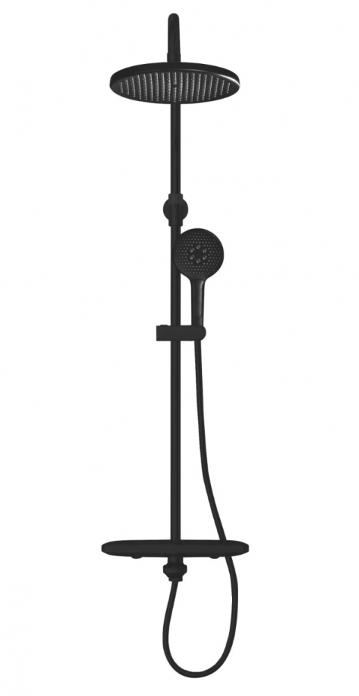 

Душевая стойка Rose R3996H черная, Черный, R3996H