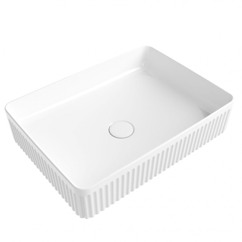 

Раковина CeramaLux 9104RF накладная, Белый, 9024RF