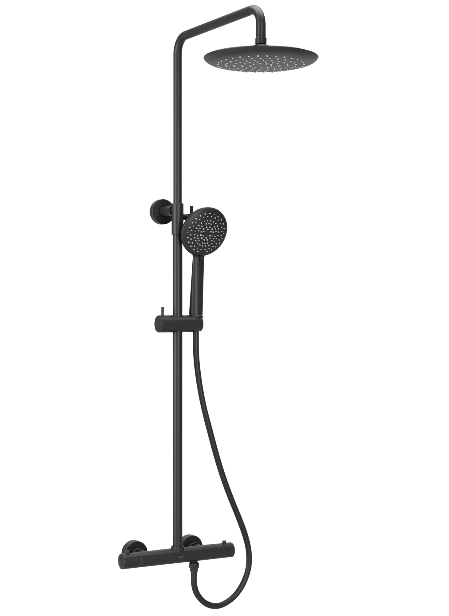 

Душевая стойка Sancos Game SC3002MB с термостатическим смесителем, черный матовый, SC3002MB