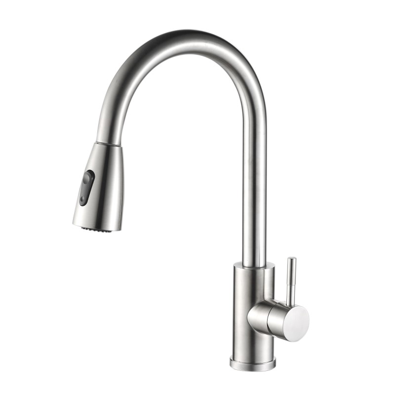 

Смеситель для кухонной мойки Haiba HB73304-2 сталь, HB73304-2