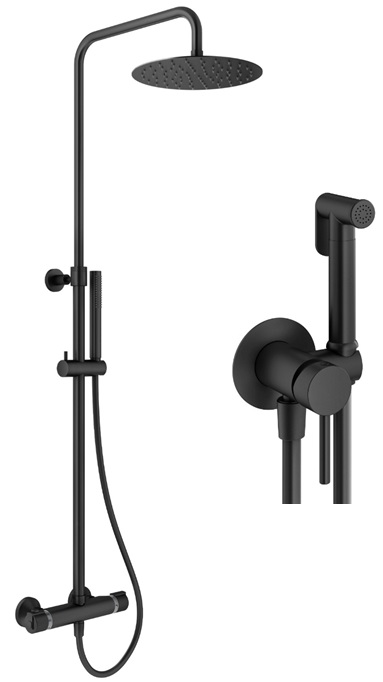 

Душевой комплект Plumberia Selection Ixo KITZXO6302NO черный матовый, KITZXO6302NO