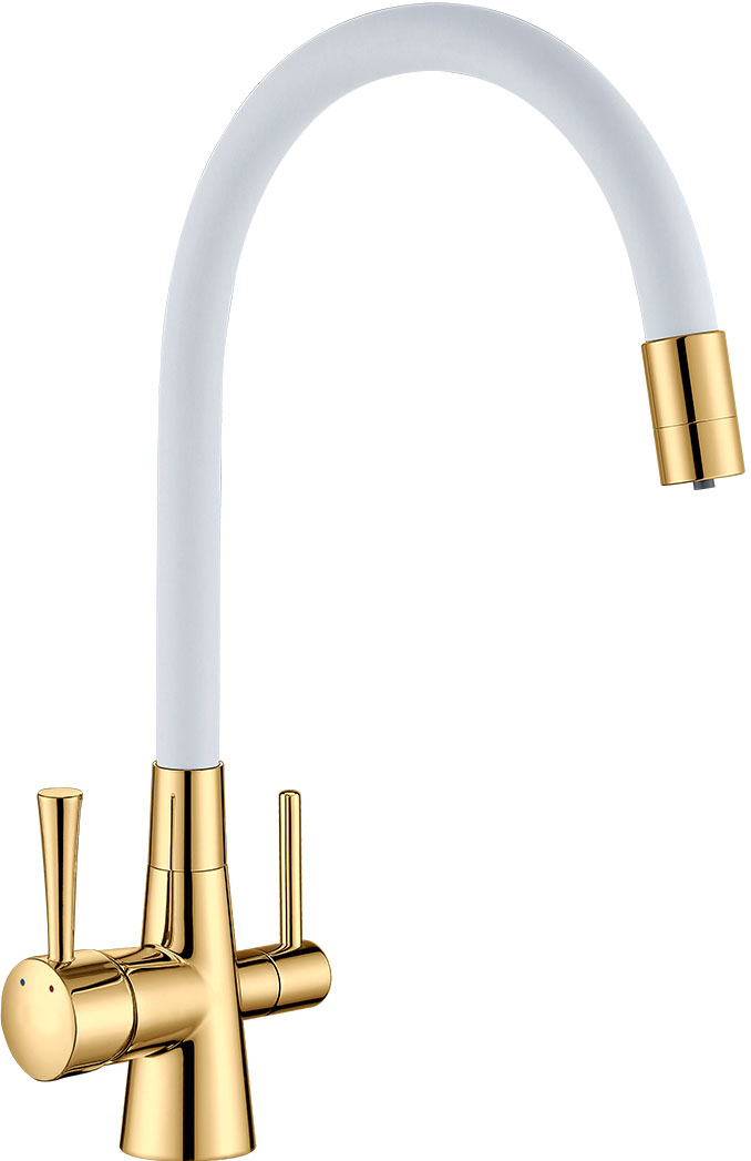 

Смеситель Lemark Comfort LM3075G-White для кухонной мойки